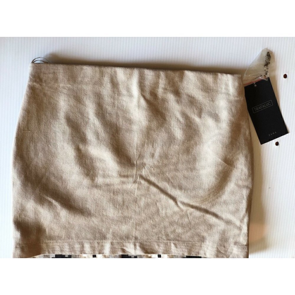 Zara Womens Beige Sequin Beaded Mini Skirt Size XS - Picture 8 of 11